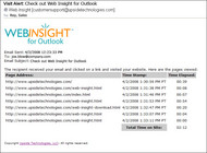 Web Insight for Outlook screenshot